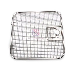 Medical Stainless Steel Wire <b>Mesh</b> <b>Basket</b> Lid OEM Custom Manual Reusable for Sterilization & Surgery Tools - Product Image 6