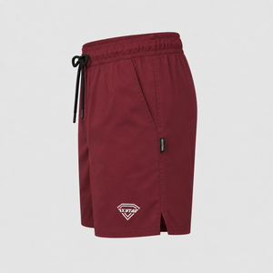 Custom Logo Quick Dry Boardshorts <b>Men</b> Solid Maroon Swim <b>Trunks</b> Summer Beachwear Wholesale Manufacturer Supplier - Product Image 3