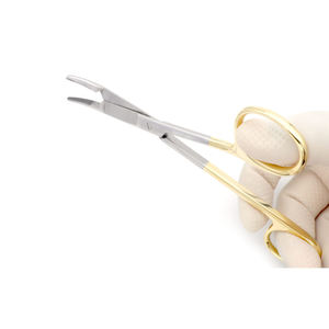 160mm Gillies Dental Needle Holders Manual Curved Serrated Edges Surgical Forceps Stainless Steel Clamp by <b>Blush</b> Surgical - Product Image 4