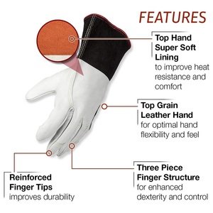 ถุงมือกีฬา SAFETY SPECTRUM รุ่นวินเทจ ทำจากหนังวัวแท้ ปลอดภัยต่อสิ่งแวดล้อม ระบายอากาศได้ดี เหมาะสำหรับทุกฤดูกาล ความยาวระดับข้อมือ ป้องกันการบาดเจ็บจากเข็ม - Product Image 5