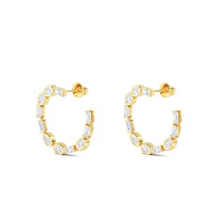 ต่างหูเพชรเพาะเลี้ยงในห้องปฏิบัติการ ทองคำขาว 18K พรีเมียม น้ำหนักรวม 4.55 กะรัต รูปทรงวงรี น้ำหนักต่อเม็ด 2.275 กะรัต ระดับความใสสูง เครื่องประดับชั้นดี - Product Image 6