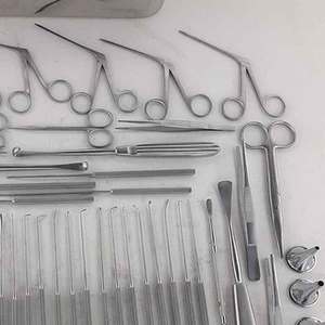 Juego de Instrumentos Manuales de Timpanoplastia de Acero Inoxidable Alemán, 60 Piezas, Microcirugía de Oído, Calidad ORL, Nuevo Instrumento Quirúrgico ISO - Product Image 2