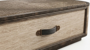 Modern Marble Look <b>Square</b> Leg <b>Bar</b> <b>Table</b> with Storage Drawer for Commercial Use in Bedroom and Living Room - Product Image 3