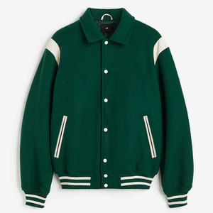 Classic <b>Retro</b> Look Men Varsity <b>Jacket</b> Premium Quality Full Sleeves Button New Embroidery Men Baseball <b>Jacket</b> - Product Image 5