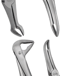 Lot de 4 pinces d'extraction dentaire TC à pointe fine en acier inoxydable allemand – Instruments chirurgicaux pour extraction - Product Image 2