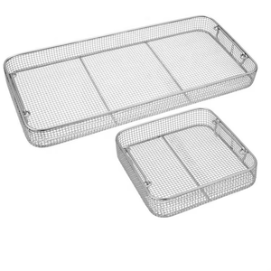 <b>Surgical</b> <b>Instruments</b> Stainless Steel Wire Mesh Manual Sterilization Tray-High Quality Customizable <b>Surgical</b> Tools Holder - Product Image 1