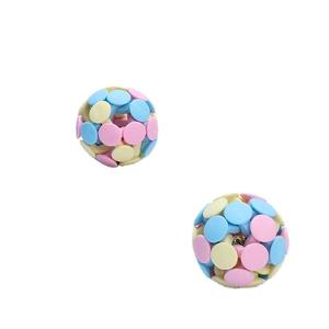 Pet Puppy Toy Colorful Bell with Sound and Light Rubber Chew Resistant <b>Cat</b> Interactive Toy Ball Supplies - Product Image 3