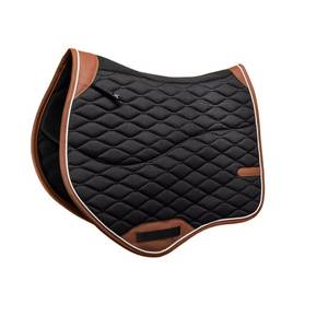 Couverture de selle d'équitation de qualité supérieure, tapis de selle de saut d'obstacles, vente en gros, noir, personnalisable - Product Image 2