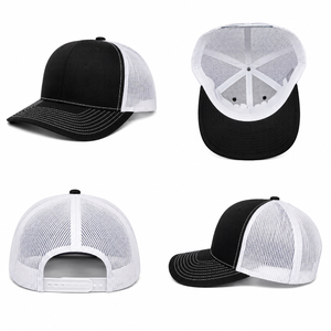 Casquettes de baseball en maille bicolores personnalisées en gros, casquettes trucker à 6 panneaux produites par une usine vietnamienne en plusieurs couleurs - Product Image 5
