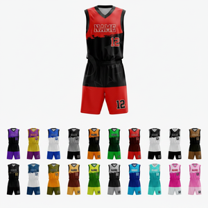 Maillot de basket-ball en tissu polyester grande taille, respirant, séchage rapide, avec logo sublimé, pour entraînement sportif - Product Image 1