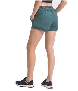 กางเกงขาสั้นไนลอนรัดเอวสูงสำหรับผู้หญิงกางเกงขาสั้นสำหรับใส่เล่นฟิตเนสวิ่งเล่นฟิตเนสโยคะ2026ระบายอากาศได้ดี - Product Image 2