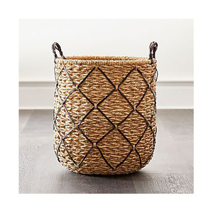 Eco Friendly Handmade Rattan Jute Woven <b>Large</b> Round Storage <b>Basket</b> for Blankets Towels Food Storage - Product Image 6