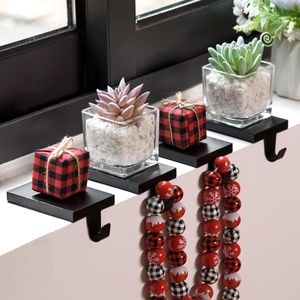 4 Ganci Robusti in Metallo per Calze di Natale, Supporti per Calze da Appendere, Base per Calze da Caminetto, Set di Accessori - Product Image 2