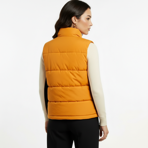 Chaleco de Invierno para Mujer con Logotipo Personalizado, Chaqueta Acolchada sin Mangas, Producción de Ropa OEM de Fábrica - Product Image 2