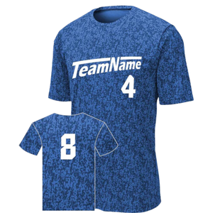 Camiseta de Fútbol Personalizada Youth Hawk Evolution de Alta Calidad con el Número 23 en Azul y Amarillo - Product Image 3