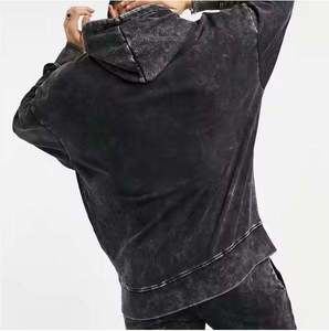 Acid Wash Men's Full Sleeves <b>Tracksuit</b> with Custom Logo 100% Cotton Comfortable Fit - Product Image 3