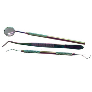 Juego de espejos dentales profesionales, espejos de inspección oral de acero inoxidable reutilizables para examen clínico y cuidado de la higiene - Product Image 1