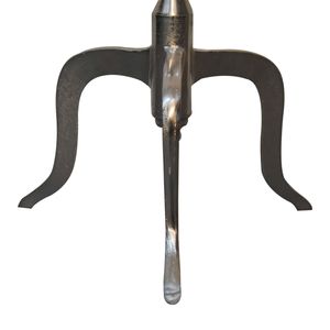 Appendiabiti in legno massello argento con appendiabiti di alta qualità per mobili artigianali - Product Image 5