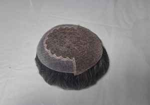 Perruque Lace Front en Cheveux Remy de Qualité Supérieure, Cheveux Chinois, Prothèse Capillaire, Patchs Capillaires, Ondulation Profonde, Doux, Imperméable, Léger, Écologique - Product Image 5