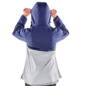 Veste coupe-vent à capuche pour homme, color-block, imperméable, fermeture éclair, décontractée, coupe classique, en polyester avec poches - Product Image 3