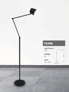 AC 100V-240V 1150-1800mm Metal LED Button Control High Brightness 3000K (Warm White) Vietnam Lumetal Indoor IP20 Semi-Floor Lamp - Product Image 2