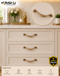 Antique Artos Cabinet Handle Decorative Furniture Hardware For Kitchen <b>Cupboards</b> Drawers Wardrobes And Interior Applications - Product Image 2
