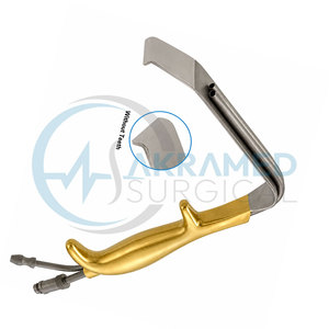 Retractor Premium Tebbetts para Aumento de Senos, 36 mm x 15 cm, Succión de Fibra Óptica sin Dientes, Herramienta de Cirugía Plástica - Product Image 5