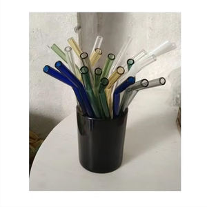 Pajitas de Vidrio Borosilicato Resistentes con Cepillo de Limpieza Portátil para Viajes y Uso Doméstico - Product Image 5