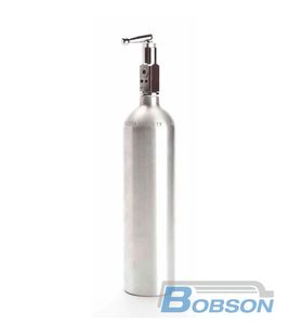 Tanque de cilindro de oxígeno de aluminio de 1000ml con válvula CGA870 y capacidad de 2216psi para aplicaciones de equipos de respiración de hospital - Product Image 3