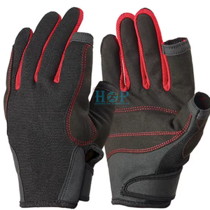 High Performance Sailing <b>Gloves</b> with Durable Synthetic Leather Palm Shock Absorption Breathable Stretch Fabric Adjustable Fit - Product Image 1