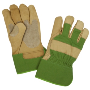 Guantes de Manipulación Industriales Canadienses Reforzados de Cuero de Vaca y Lona para Jardinería, Soldadura, Antivibración con Puño de Seguridad - Product Image 6