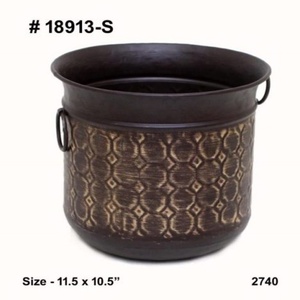 Jardinière en métal rustique style vintage, très demandée, pour jardin extérieur / Jardinière en métal - Product Image 3