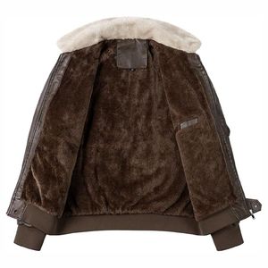 Chaquetas de Cuero Casuales para Hombre al por Mayor, Chaqueta de Cuero Personalizada, Chaqueta de Invierno para Hombre - Product Image 3