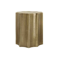 Table d'appoint en aluminium au design traditionnel artisanal, écologique, pliable, de haute qualité, tabouret ottoman pour la maison, décoration de chambre