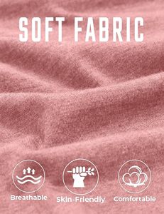 T-shirt Homme Slim Fit à Manches Courtes Rose Uni en Coton Tricoté Décontracté Col Rond Respirant - Product Image 5
