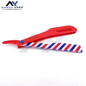 Rasoir droit professionnel pour barbier avec manche élégant pour moustache, outil de rasage manuel classique pour hommes, utilisation en salon ou à domicile - Product Image 4