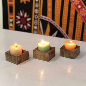 Bulk Wooden <b>Candle</b> Holder <b>Set</b> Handmade Eco Friendly Home Decoration Supplier - Product Image 5
