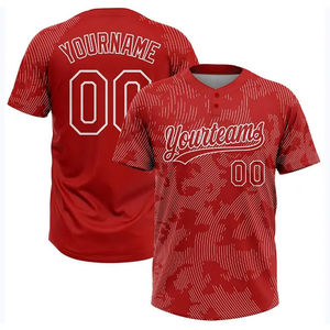 Camiseta de Béisbol Profesional Unisex, Color Personalizado, Transpirable, de Poliéster/Algodón, Uniforme de Equipo, Fabricante OEM - Product Image 5