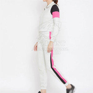Elegant Design Workout <b>Women</b> Tracksuits With Turn Down Collar Color Contrast Tracksuits For <b>Women</b> - Product Image 2