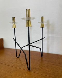 Porte-bougie en métal, Porte-bougie en fer, Porte-bougie de table, Porte-bougie pour table à manger, Porte-bougie centre de table, Porte-bougie pour bougie conique - Product Image 6