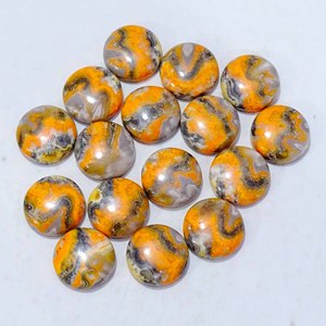 Alta calidad Natural Bumble Bee Jasper piedra preciosa suelta cabujón piedra preciosa suelta mezcla forma tamaño jaspe piedra preciosa para la fabricación de joyas - Product Image 1