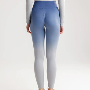 Women's High Waist Breathable Exercise Leggings Tummy Control Custom Logo Buttery Soft Knitted Pockets Fitness Tight for Spring - Product Image 5