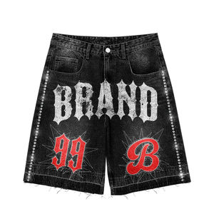 Conjunto de Sudadera con Cremallera y Pantalones Cortos de Mezclilla para Hombre 2026 |   Chándal Deportivo con Efecto Desgastado |   Fabricante de Ropa Personalizada OEM - Product Image 6