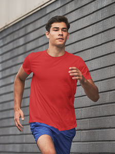 Cheap Blank Tee Men's <b>Polyester</b> Quick Dry Fit Sport <b>Tshirt</b> Gym Short Designer t Shirt Custom Printing logo Fitness T-shirt - Product Image 5