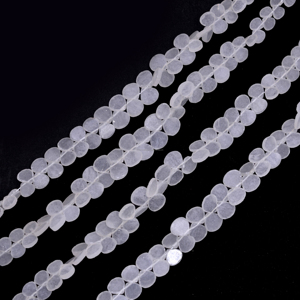 Cuentas de Cuarzo Blanco Natural de Alta Calidad en Forma de Corazón, Lisas, de 6.5x7mm a 9x9mm, Hilo de 8 Pulgadas, Gema Premium para la Fabricación de Joyas - Product Image 3