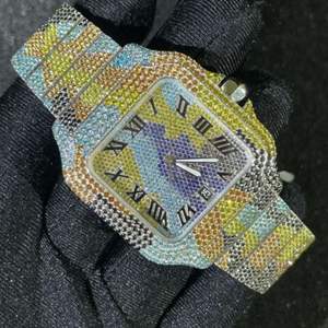 นาฬิกาโมอิสซาไนต์แบบ unisex ขายดีที่สุด ประดับเพชรคุณภาพสูงไร้สี พร้อมฟังก์ชั่นวันที่อัตโนมัติ ราคาขายส่ง - Product Image 4