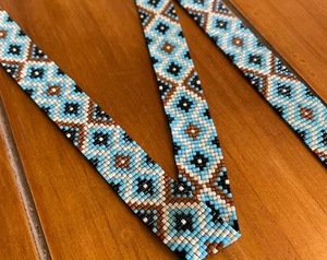 Handmade Seed Beads Embroidered <b>Hat</b> <b>Band</b> Beaded Headband <b>Band</b> for Party Home Decoration - Product Image 4