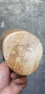 Authentique cornue à boire en bois sculpté d'origine, artisanat naturel indien, inspiré des Vikings, cadeau de mariage, chopes - Product Image 4