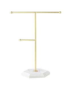 Stylish Multi Arm Jewelry Organizer Stand With Tiered Hooks <b>Bracelet</b> Earring Holder Stable Smart Space Saving Vanity Display - Product Image 5