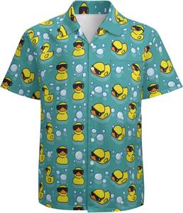 Camisa de Fiesta para Hombre, Manga Corta, Estampado Floral Tropical Hawaiano, Casual de Playa, con Botones, Colorida, para Verano - Product Image 5